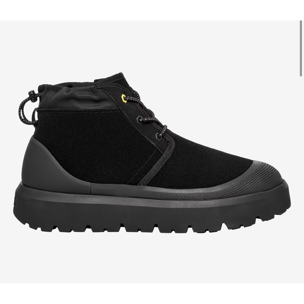 UGG Mens Neumel Weather Hybrid Black Waterproof Suede Boots Size 10 NWB No Lid